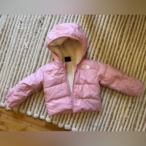 The North Face baby jacket pink 0-3M